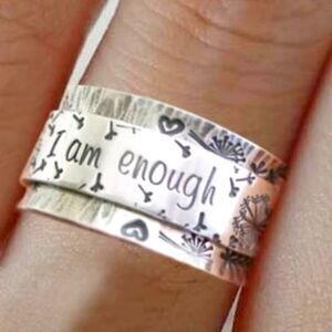 Fashion Dandelion Metal Plating Carving Rings Size 6